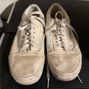 Vans White Canvas Sneakers